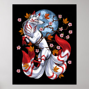 Affiche Kitsune japanese Fox