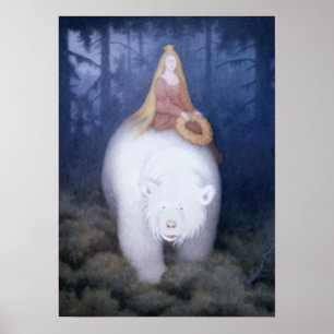 Affiche Kittelsen White Bear King Valemon Fairytale XL