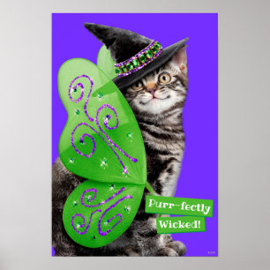 Affiche Kitten Witch Fairy