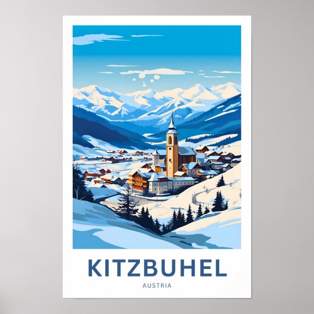 Affiche Kitzbuhel Autriche Imprimer voyage (Devant)