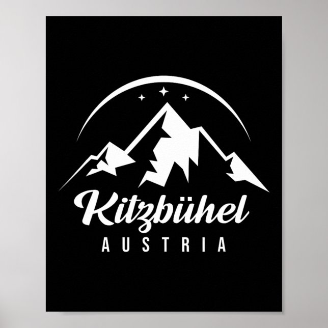 Affiche Kitzbühel Autriche Station de ski Ski Snowboard S (Devant)