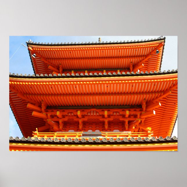 Affiche Kiyomizu-dera temple, Kyoto, Japon (Devant)