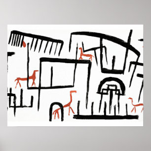 Affiche Klee - Animaux dans un boîtier