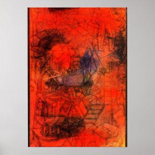 Affiche Klee art : "Groins."