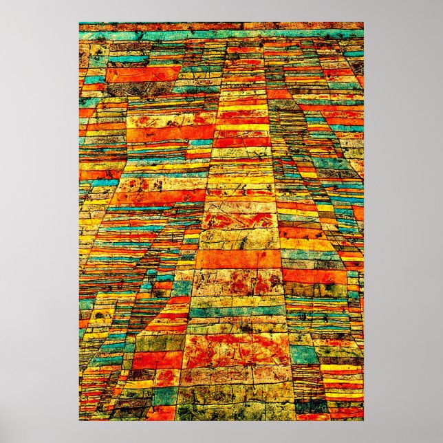 Affiche Klee - Autoroutes et autoroutes (Devant)