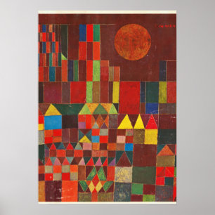 Affiche Klee - Castle and Sun