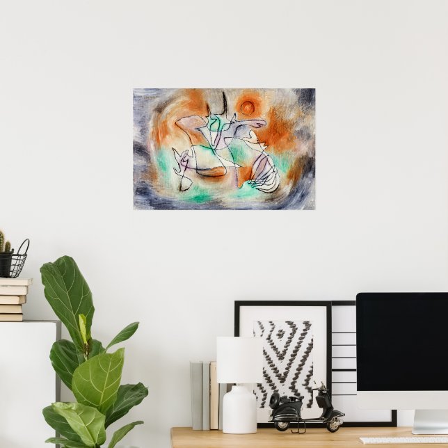 Affiche Klee - Chien Hurleur (Bureau à domicile)