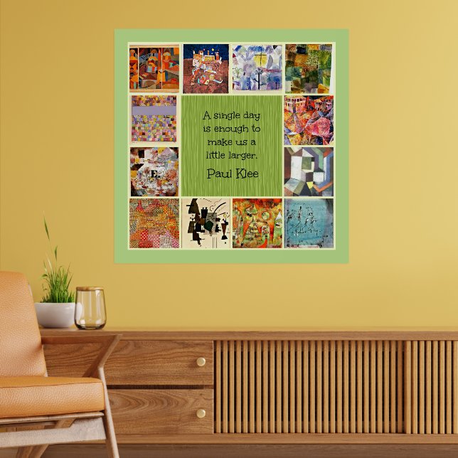 Affiche Klee - Collage Coloré (Salon 2)
