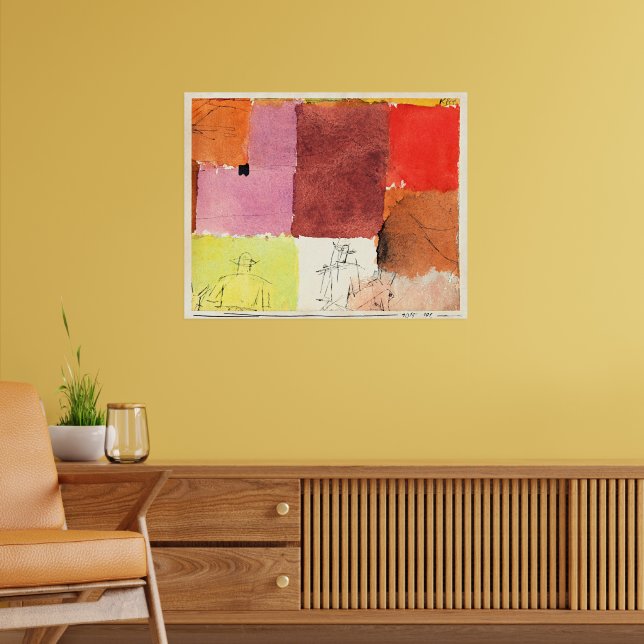 Affiche Klee - Composition avec personnages, (Salon 2)