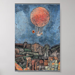Affiche Klee - Der Luftballon, oeuvre d'art abstraite