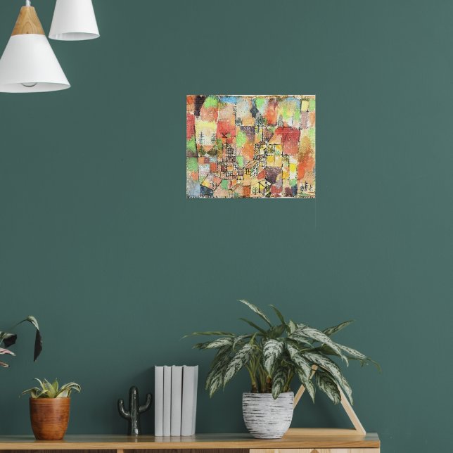Affiche Klee - Deux maisons de campagne (Salon 1)