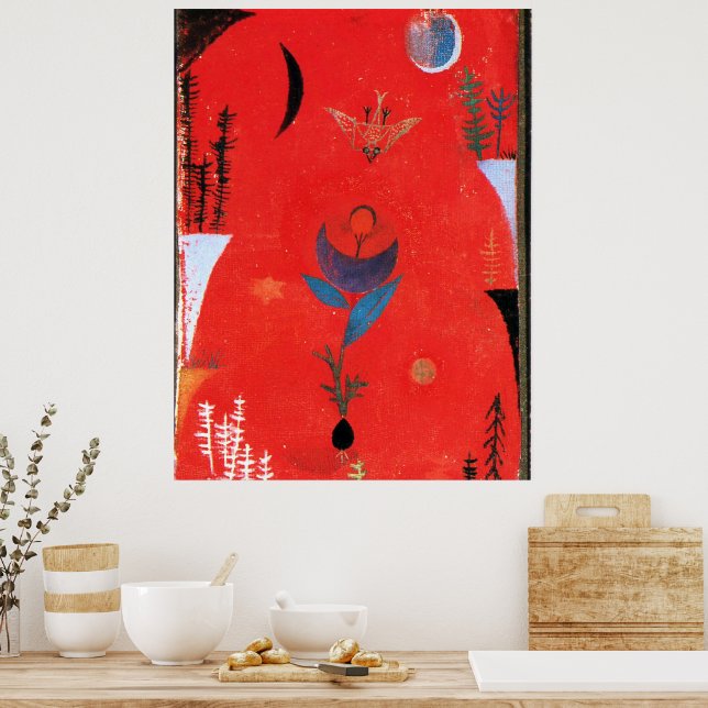 Affiche Klee - Flower Myth (Cuisine)