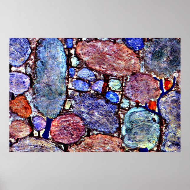 Affiche Klee - Forêt Colorée (Devant)