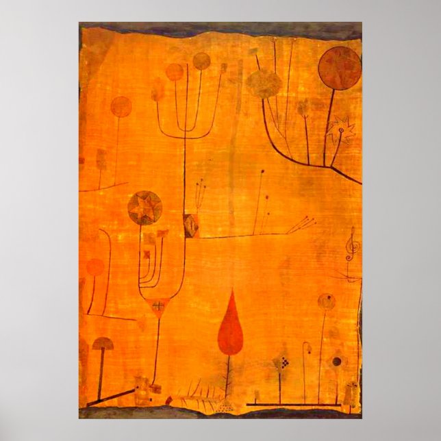 Affiche Klee - Fruits en rouge (Devant)