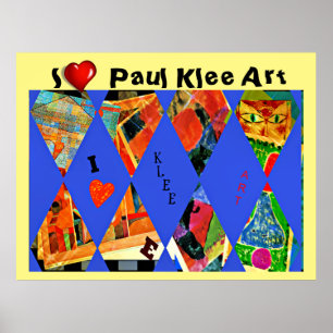 Affiche Klee - I Love Paul Klee Art