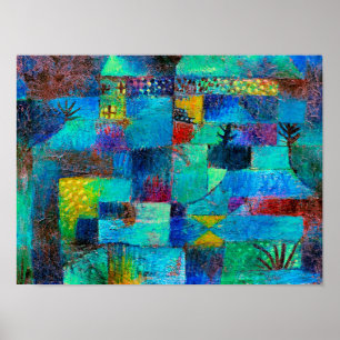 Affiche Klee - Jardin en terrasse