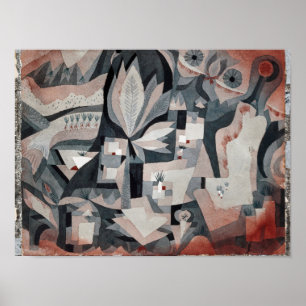 Affiche Klee - Jardin Glacière sec