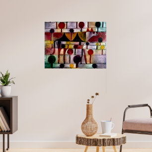 Affiche Klee - Kamel in Rhythmischer Baumlandschaft Klein