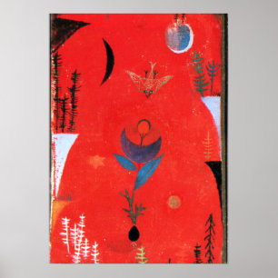 Affiche Klee - Mythe des fleurs