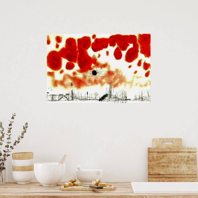 Affiche Klee - Nuages sur Bor (Cuisine)