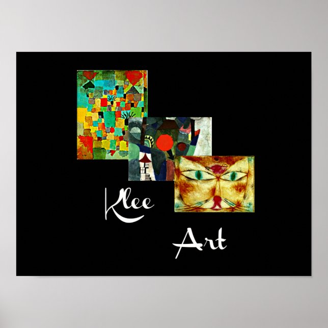 Affiche Klee, Paul Klee collage, (Devant)