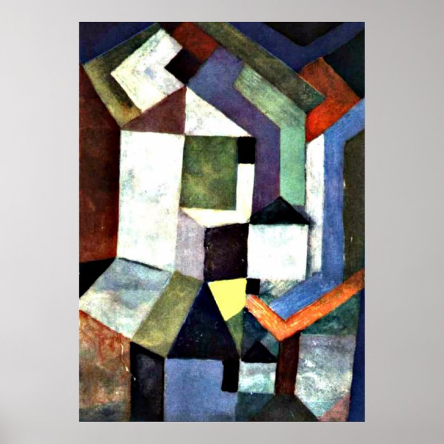 Affiche Klee - Paysage nordique pieux (Devant)