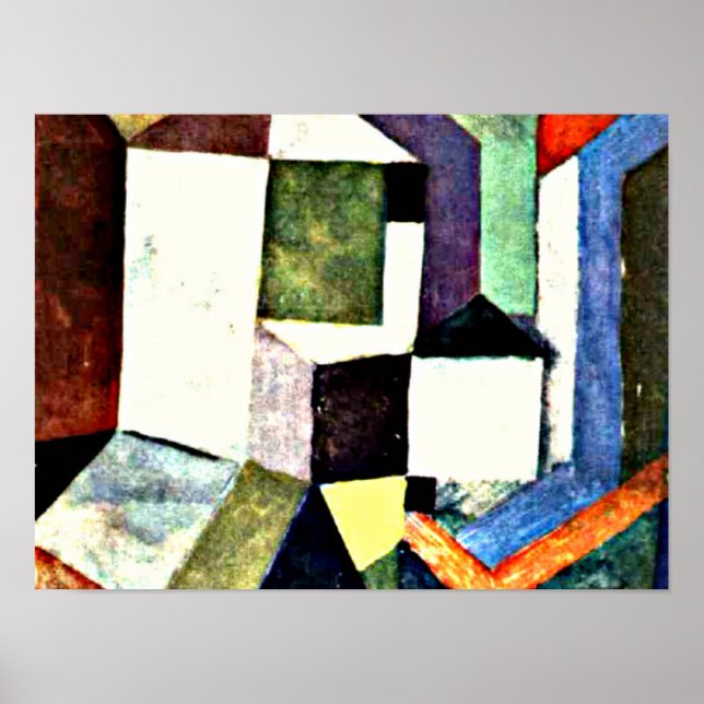 Affiche Klee - Paysage nordique pieux-1917 (Devant)