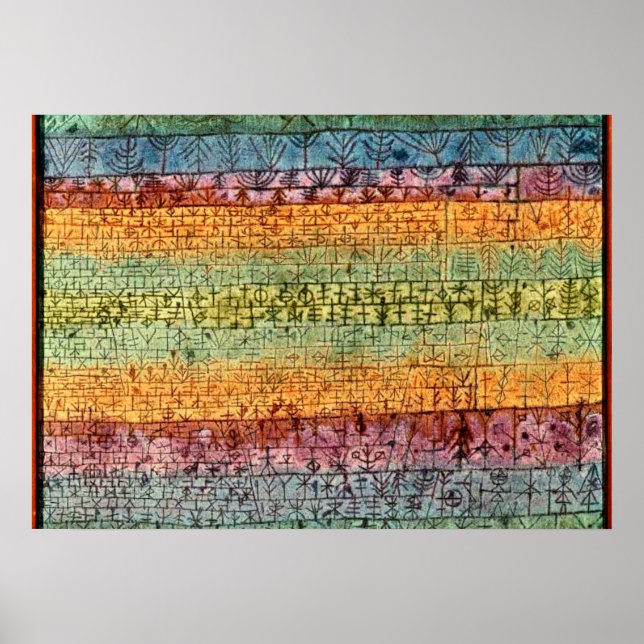 Affiche Klee - Pépinière d'arbres (Devant)