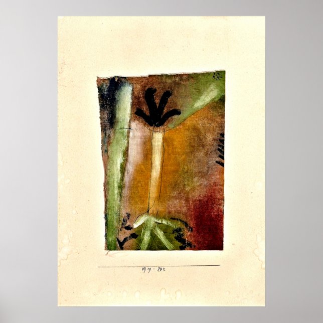 Affiche Klee - Petit Arbre, art abstrait (Devant)