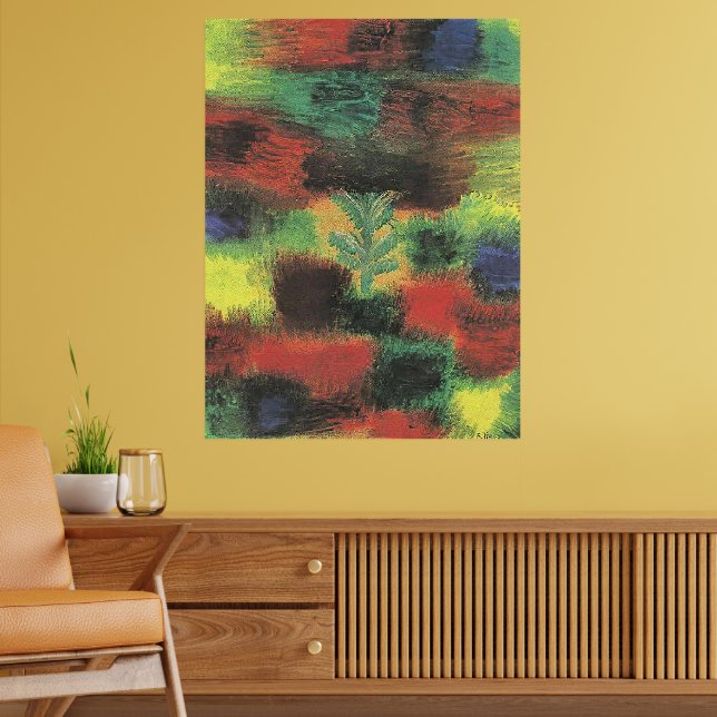 Affiche Klee - Petit arbre parmi les arbustes (Salon 2)