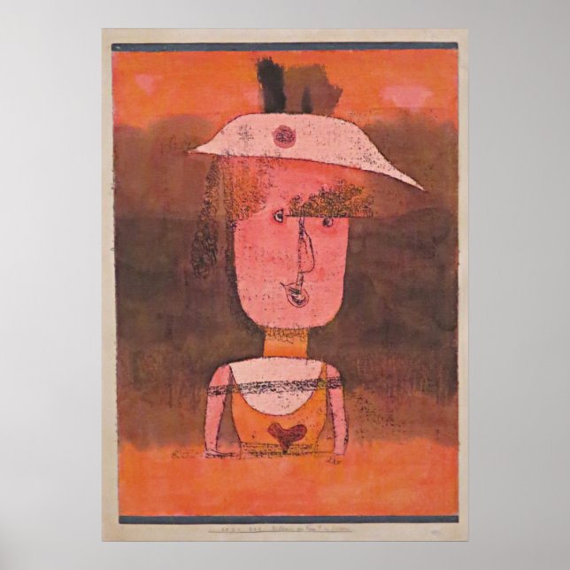 Affiche Klee - Portrait de Mme P. dans le Sud (Devant)