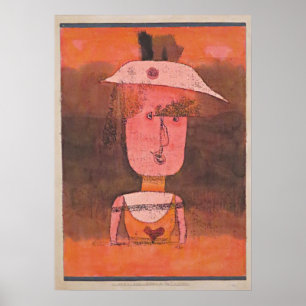 Affiche Klee - Portrait de Mme P. dans le Sud