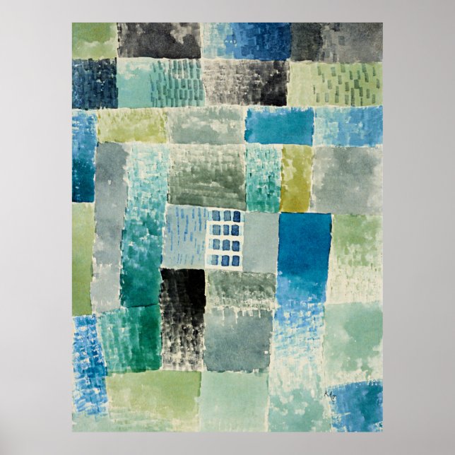 Affiche Klee - Première maison dans un règlement (Devant)