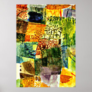 Affiche Klee - Remembrance of a Garden