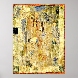 Affiche Klee - Tissu vocal du chanteur Rosa Silber