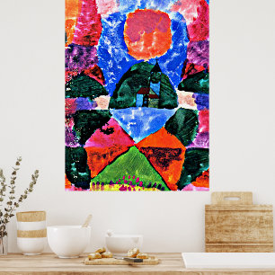 Affiche Klee - Une pression de Tegernsee