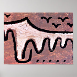 Affiche Klee - Vague, art abstrait