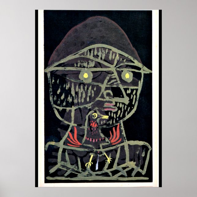 Affiche Klee - Vogelfanger, art abstrait (Devant)