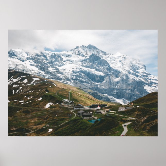 Affiche Kleine Scheidegg Mountain pass Suisse (Devant)
