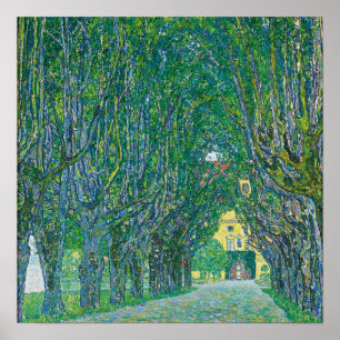 Affiche Klimt - Allée vers la chambre du château