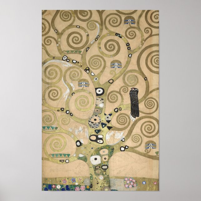 Affiche Klimt "Arbre de Vie" (Lebensbaum) — Stoclet Frieze (Devant)