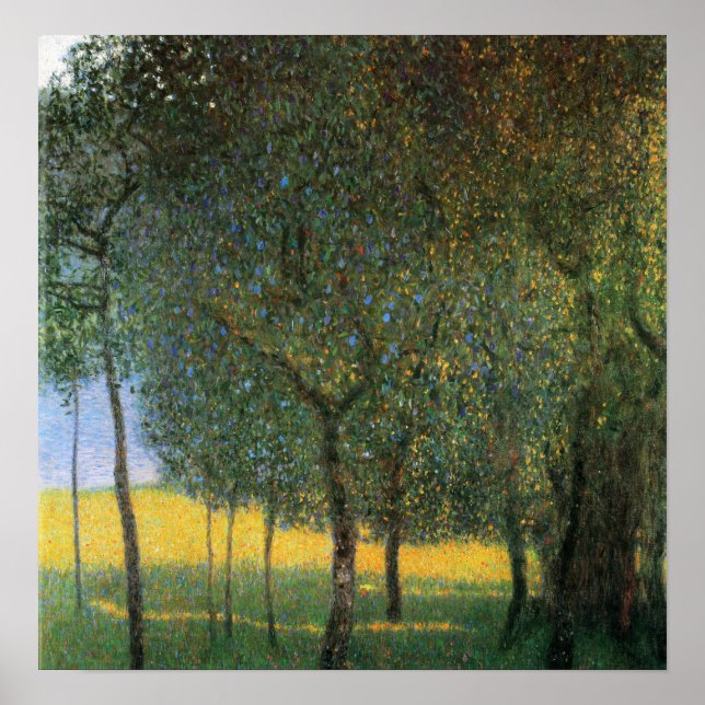 Affiche Klimt - Arbres fruitiers 1901 (Devant)