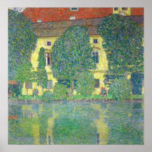 Affiche Klimt - Chambre à Attersee