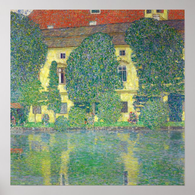 Affiche Klimt - Chambre à Attersee (Devant)