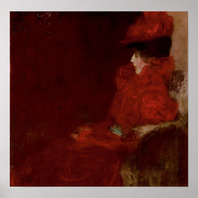 Affiche Klimt - Femme Dans Un Fauteuil 1897 (Devant)