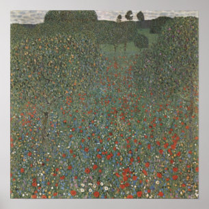 Affiche Klimt Flower Meadow Paysage floral Imprimer