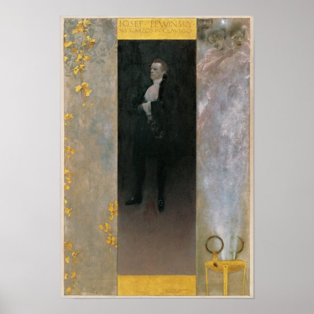 Affiche Klimt Josef Lewinsky en Carlos Print (Devant)