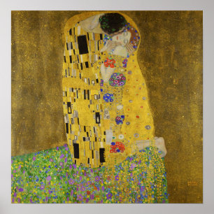 Affiche Klimt - Le baiser
