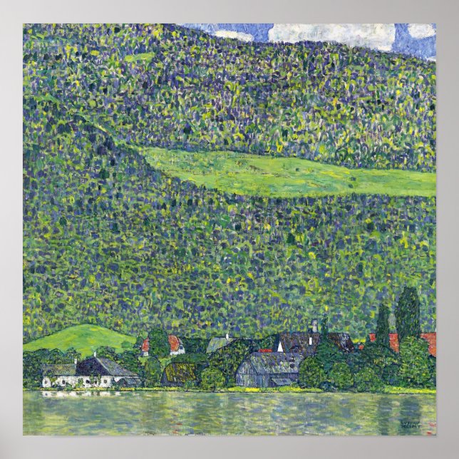 Affiche Klimt - Litzlberg Am Attersee (Devant)