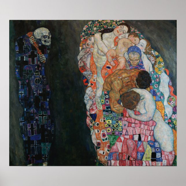 Affiche Klimt - Mort Et Vie (Devant)